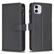 For iPhone 11 9 Card Slots Zipper Wallet Leather Flip Phone Case(Black) - free shipping - PMC TechLife - Order now!
