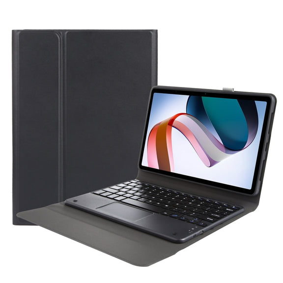 For Xiaomi Redmi Pad Ultra-thin Bluetooth Keyboard Leather Case with Touchpad(Black)
