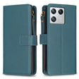 For Xiaomi 13 9 Card Slots Zipper Wallet Leather Flip Phone Case(Green) - free shipping - PMC TechLife - Order now!