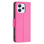 For Xiaomi Redmi 12 4G Litchi Texture Pure Color Leather Phone Case(Rose Red)