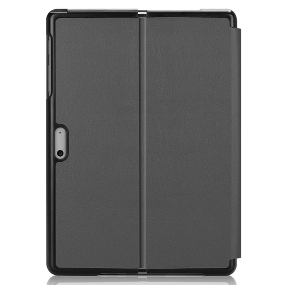 For Microsoft Surface Go 2 / Surface Go Voltage Elastic Texture Horizontal Flip Leather Case with Holder(Grey)