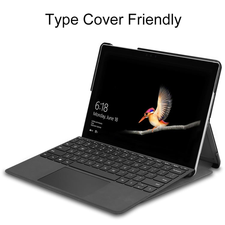 For Microsoft Surface Go 2 / Surface Go Voltage Elastic Texture Horizontal Flip Leather Case with Holder(Grey)