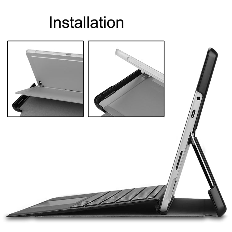 For Microsoft Surface Go 2 / Surface Go Voltage Elastic Texture Horizontal Flip Leather Case with Holder(Grey)