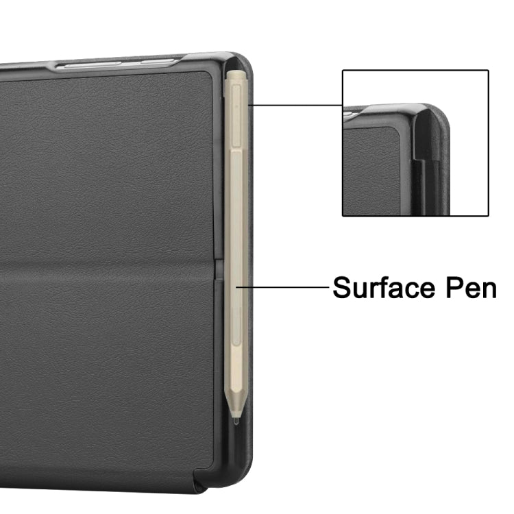 For Microsoft Surface Go 2 / Surface Go Voltage Elastic Texture Horizontal Flip Leather Case with Holder(Grey)