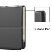 For Microsoft Surface Go 2 / Surface Go Voltage Elastic Texture Horizontal Flip Leather Case with Holder(Grey)