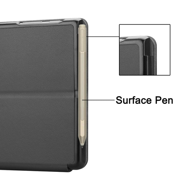 For Microsoft Surface Go 2 / Surface Go Voltage Elastic Texture Horizontal Flip Leather Case with Holder(Grey)
