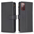 For Samsung Galaxy S20 FE 9 Card Slots Zipper Wallet Leather Flip Phone Case(Black) - free shipping - PMC TechLife - Order now!