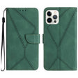 For iPhone 15 Pro Max Stitching Embossed Leather Phone Case(Green) - free shipping - PMC TechLife - Order now!