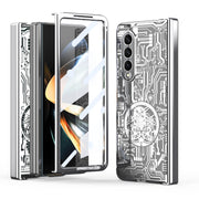 For Samsung Galaxy Z Fold3 5G Mechanical Legend Integrated Electroplating All-inclusive Phone Case(Silver)