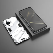 For Huawei nova 11 Pro 4G Punk Armor 2 in 1 PC + TPU Phone Case with Holder(White)