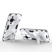 For Huawei nova 11 Pro 4G Punk Armor 2 in 1 PC + TPU Phone Case with Holder(White)