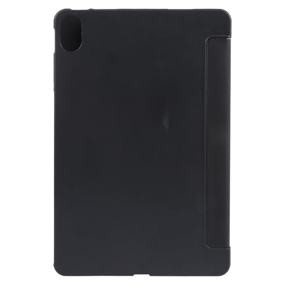 For Huawei MatePad 11 2023 GEBEI 3-folding Holder Shockproof Flip Leather Tablet Case(Black)