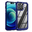 For iPhone 15 Pro Max TPU + PC Lens Protection Phone Case(Blue) - free shipping - PMC TechLife - Order now!