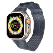 For Apple Watch Ultra 49mm Milanese Metal Magnetic Watch Band(Midnight Blue)
