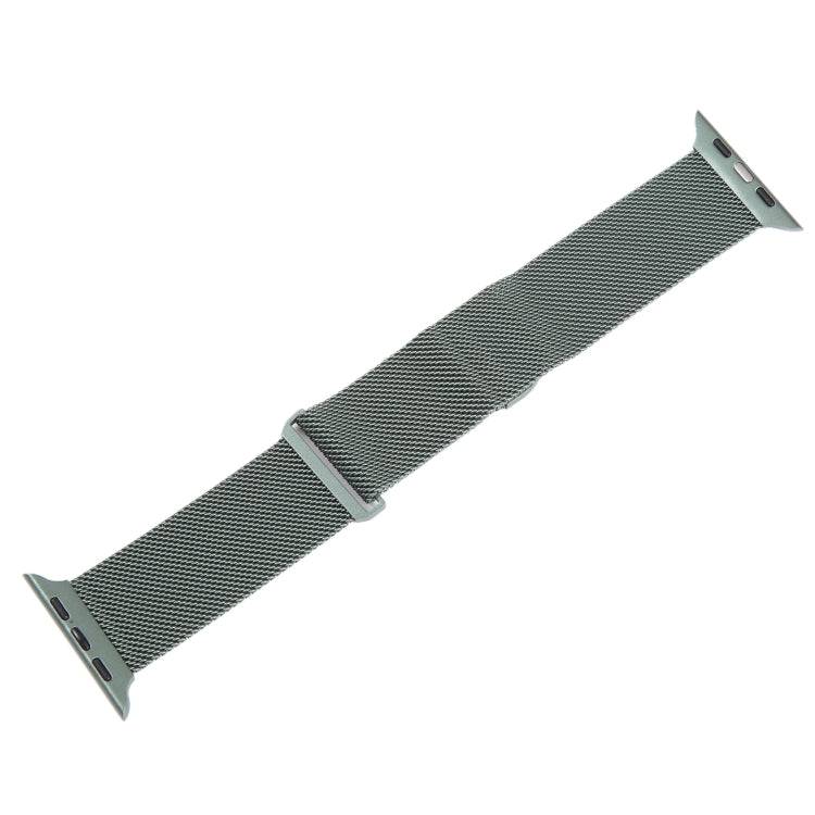 For Apple Watch Ultra 49mm Milanese Metal Magnetic Watch Band(Pine Green)