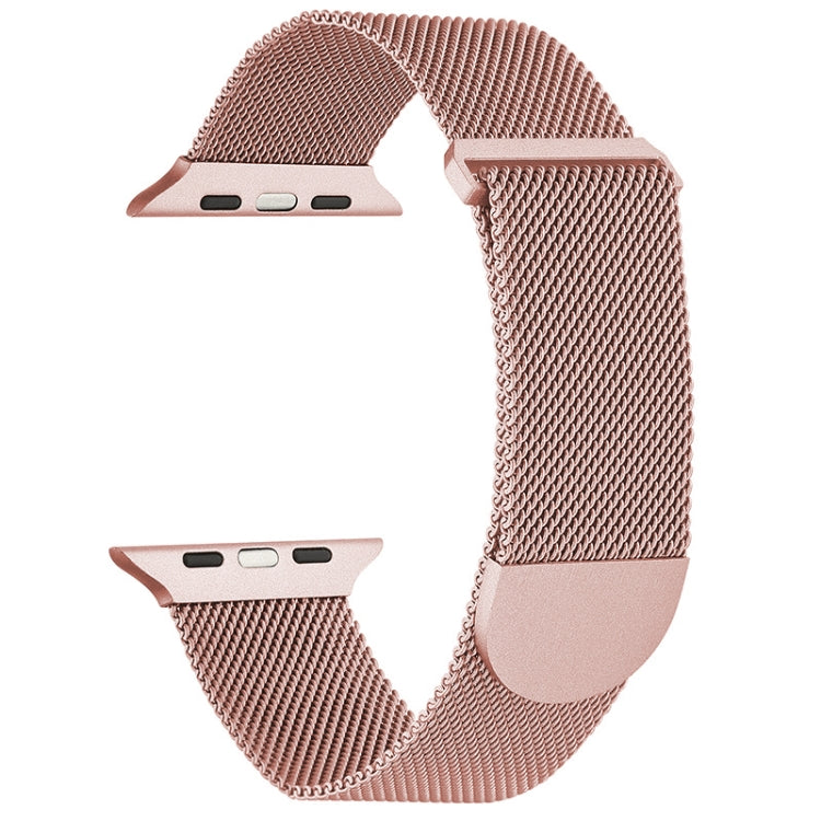 For Apple Watch SE 2022 40mm Milanese Metal Magnetic Watch Band(Pink)