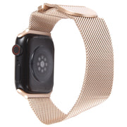 For Apple Watch 4 40mm Milanese Metal Magnetic Watch Band(Retro Gold)