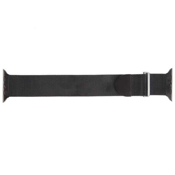 For Apple Watch 2 42mm Milanese Metal Magnetic Watch Band(Black)