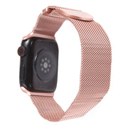 For Apple Watch 2 42mm Milanese Metal Magnetic Watch Band(Pink)