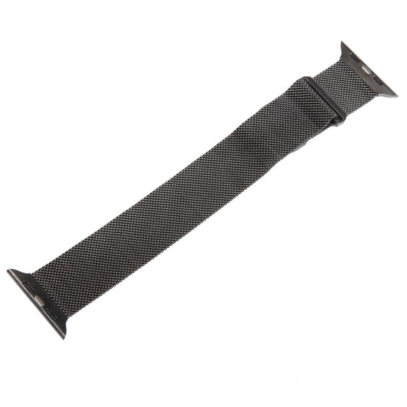 For Apple Watch 42mm Milanese Metal Magnetic Watch Band(Gunmetal)