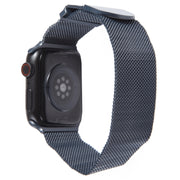 For Apple Watch 42mm Milanese Metal Magnetic Watch Band(Midnight Blue)