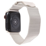 For Apple Watch 42mm Milanese Metal Magnetic Watch Band(Starlight)