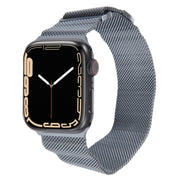 For Apple Watch 42mm Milanese Metal Magnetic Watch Band(Space Grey)