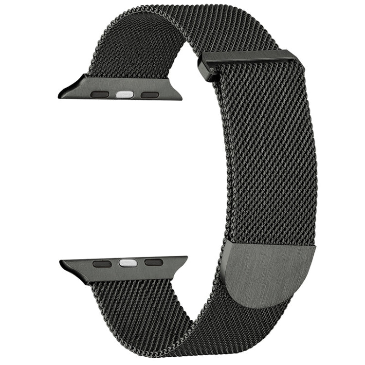 For Apple Watch 42mm Milanese Metal Magnetic Watch Band(Army Green)