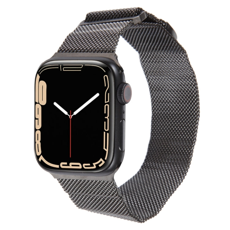 For Apple Watch 38mm Milanese Metal Magnetic Watch Band(Gunmetal)