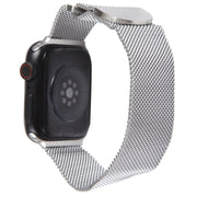 For Apple Watch 38mm Milanese Metal Magnetic Watch Band(Silver)