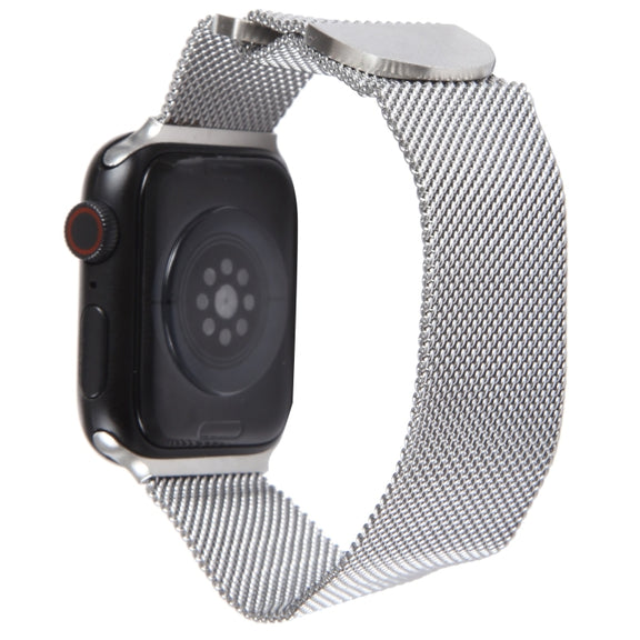 For Apple Watch 38mm Milanese Metal Magnetic Watch Band(Silver)