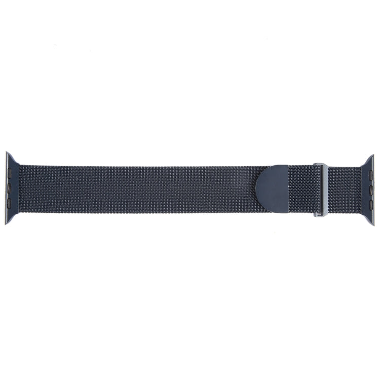 For Apple Watch 38mm Milanese Metal Magnetic Watch Band(Midnight Blue)