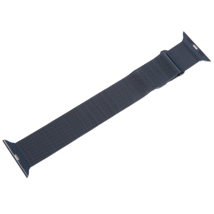 For Apple Watch 38mm Milanese Metal Magnetic Watch Band(Midnight Blue)