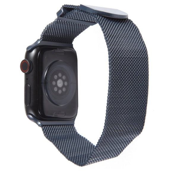For Apple Watch 38mm Milanese Metal Magnetic Watch Band(Midnight Blue)