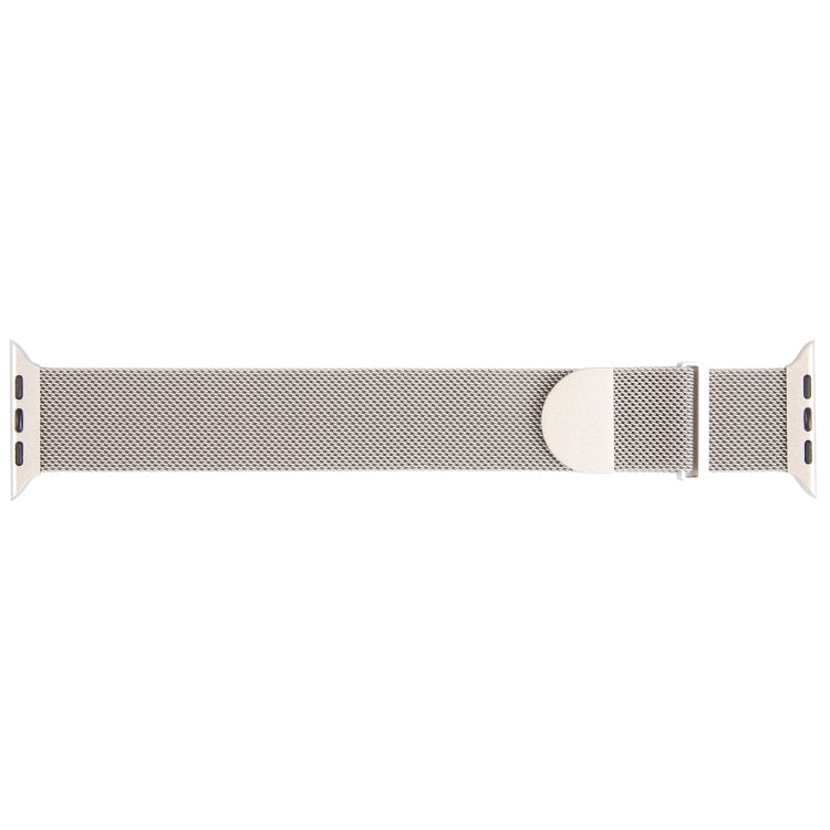 For Apple Watch 38mm Milanese Metal Magnetic Watch Band(Starlight)