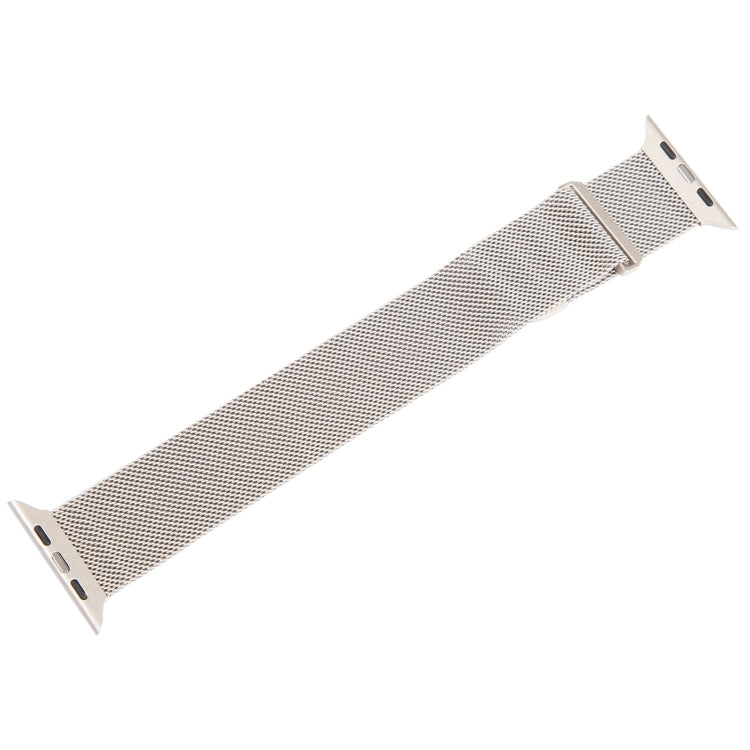 For Apple Watch 38mm Milanese Metal Magnetic Watch Band(Starlight)