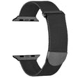 For Apple Watch 38mm Milanese Metal Magnetic Watch Band(Black) - Watch Bands by PMC TechLife | Online Shopping South Africa | PMC TechLife