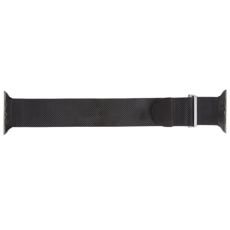 For Apple Watch 38mm Milanese Metal Magnetic Watch Band(Black)