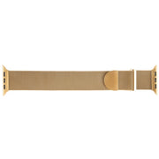 For Apple Watch 38mm Milanese Metal Magnetic Watch Band(Gold)