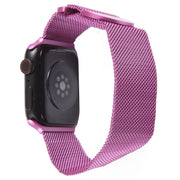 For Apple Watch 38mm Milanese Metal Magnetic Watch Band(Purple)