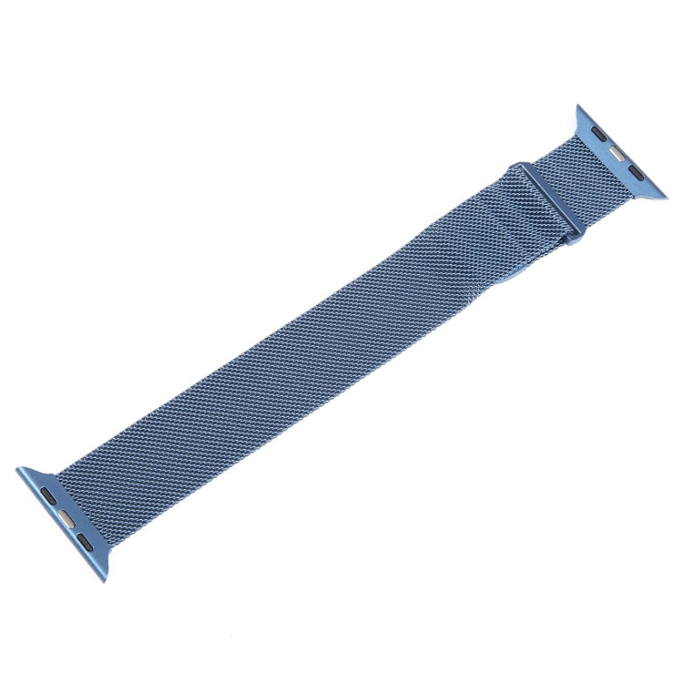 For Apple Watch 38mm Milanese Metal Magnetic Watch Band(Blue)