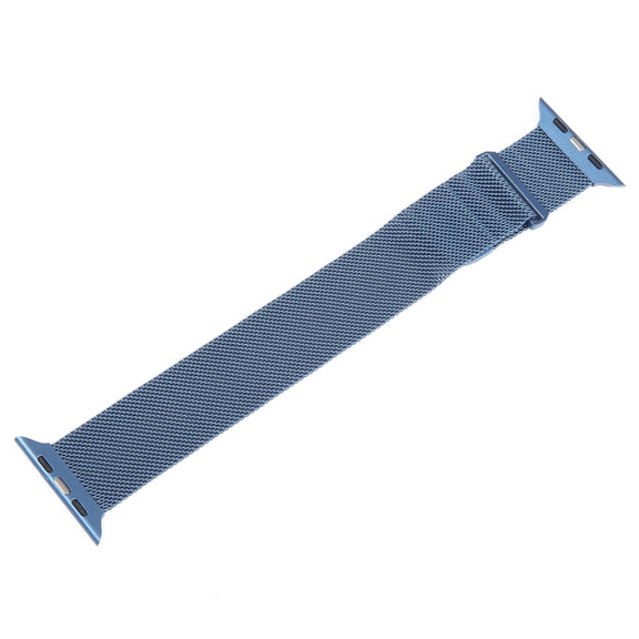 For Apple Watch 38mm Milanese Metal Magnetic Watch Band(Blue)