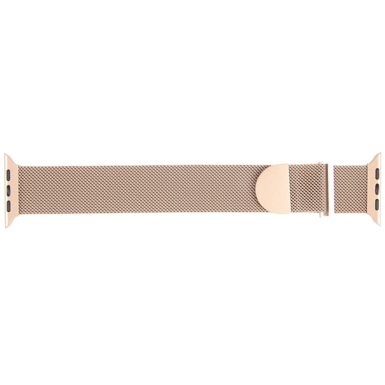 For Apple Watch 38mm Milanese Metal Magnetic Watch Band(Retro Gold)