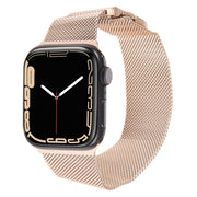 For Apple Watch 38mm Milanese Metal Magnetic Watch Band(Retro Gold)