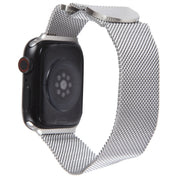 For Apple Watch 9 45mm Milanese Metal Magnetic Watch Band(Silver)