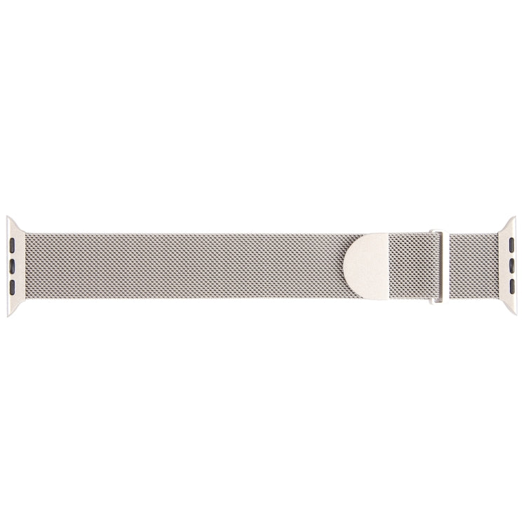 For Apple Watch 9 45mm Milanese Metal Magnetic Watch Band(Starlight)