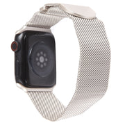 For Apple Watch 9 45mm Milanese Metal Magnetic Watch Band(Starlight)