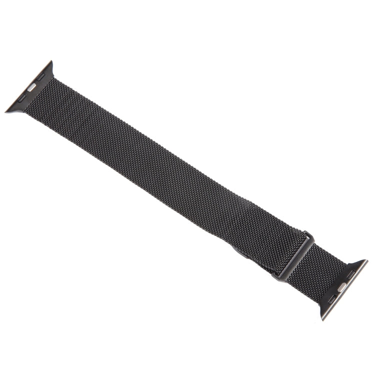 For Apple Watch 9 45mm Milanese Metal Magnetic Watch Band(Black)
