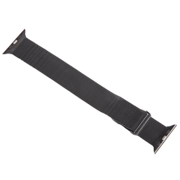 For Apple Watch 9 45mm Milanese Metal Magnetic Watch Band(Black)