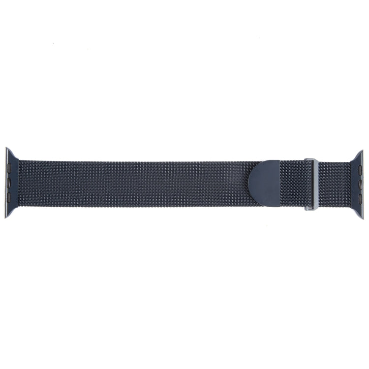 For Apple Watch 9 41mm Milanese Metal Magnetic Watch Band(Midnight Blue)